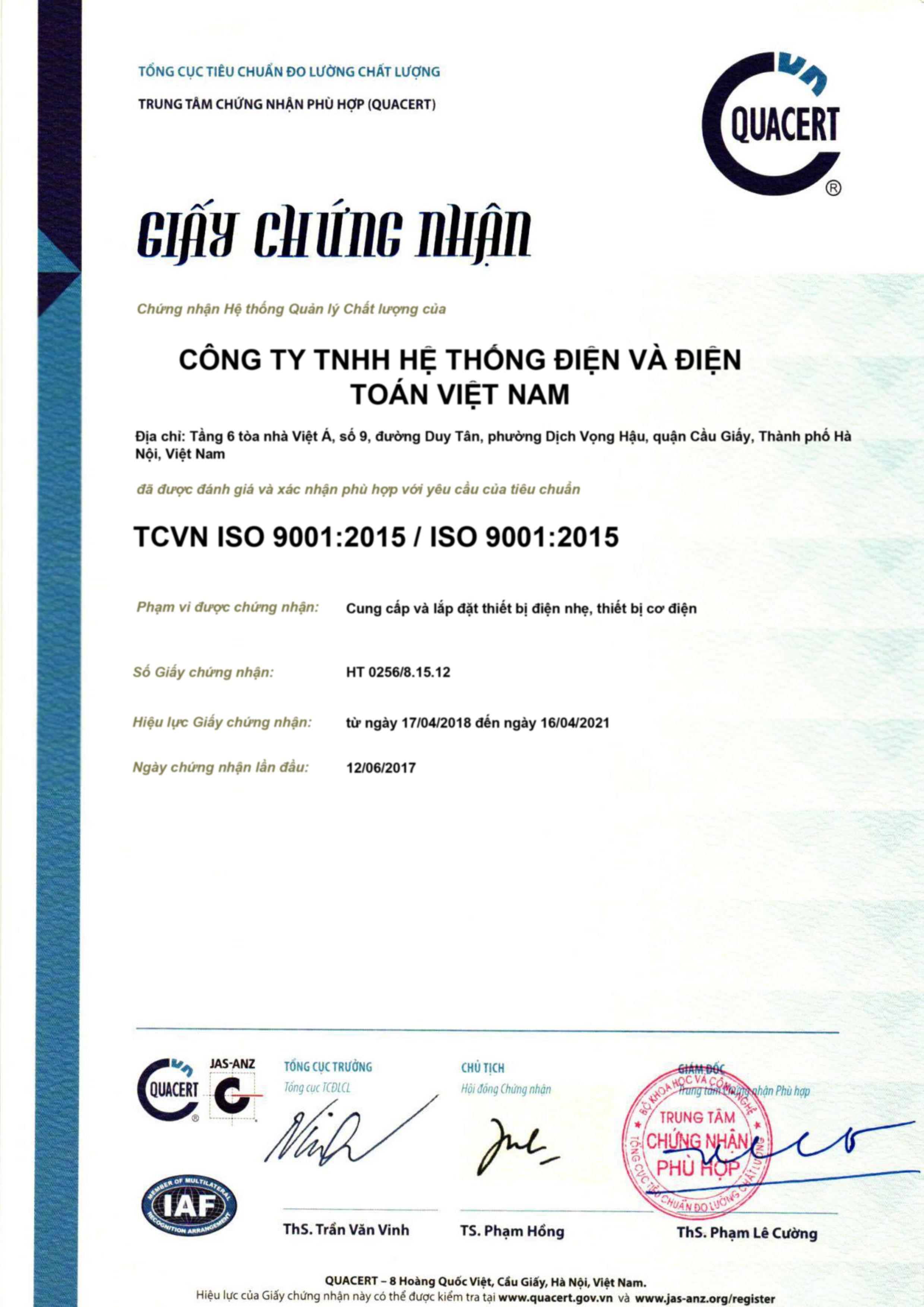 Giấy chứng nhận